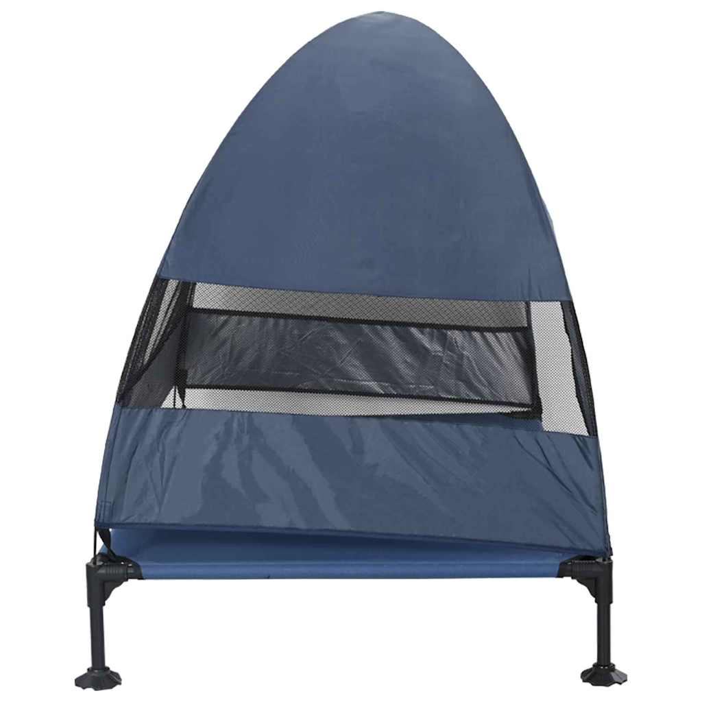 Verhoogd Hondenbed Marineblauw 127 x 81 x 108 cm Stof en Staal is nu te koop bij PeponiXL, paradijselijk wonen!