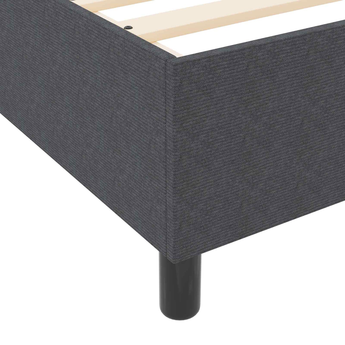 Platform bedframe Donkergrijs 80 x 200 cm Katoen Stof is nu te koop bij PeponiXL, paradijselijk wonen!