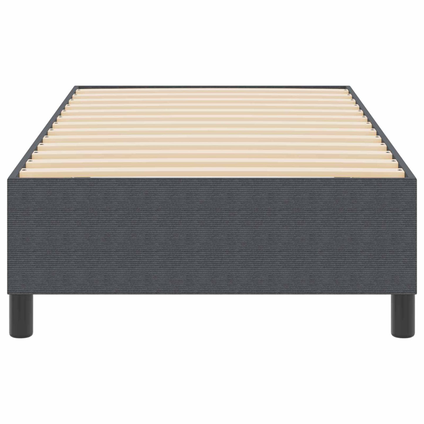 Platform bedframe Donkergrijs 80 x 200 cm Katoen Stof is nu te koop bij PeponiXL, paradijselijk wonen!