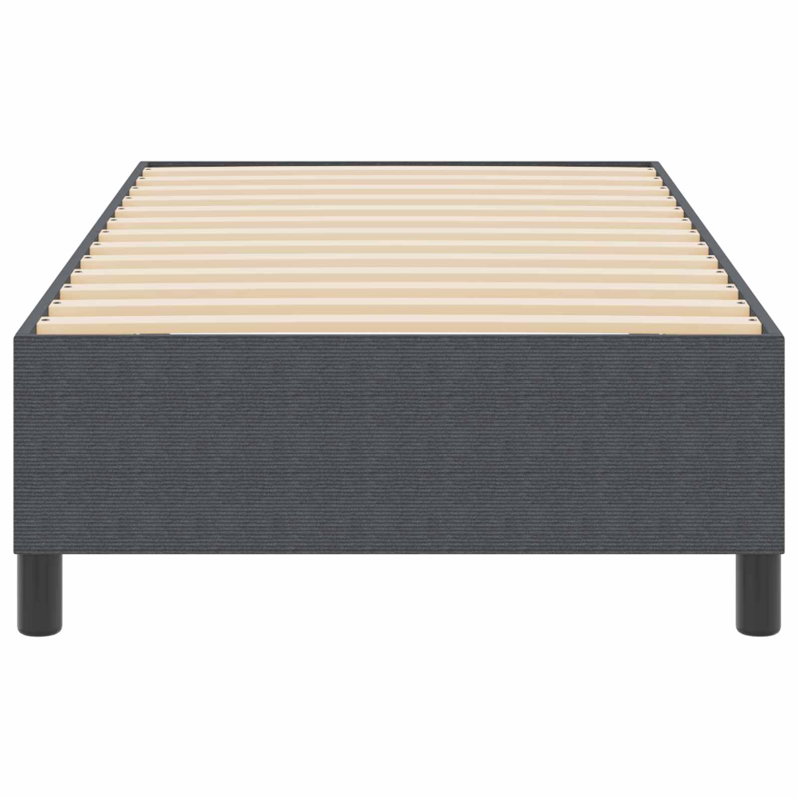 Platform bedframe Donkergrijs 80 x 200 cm Katoen Stof is nu te koop bij PeponiXL, paradijselijk wonen!