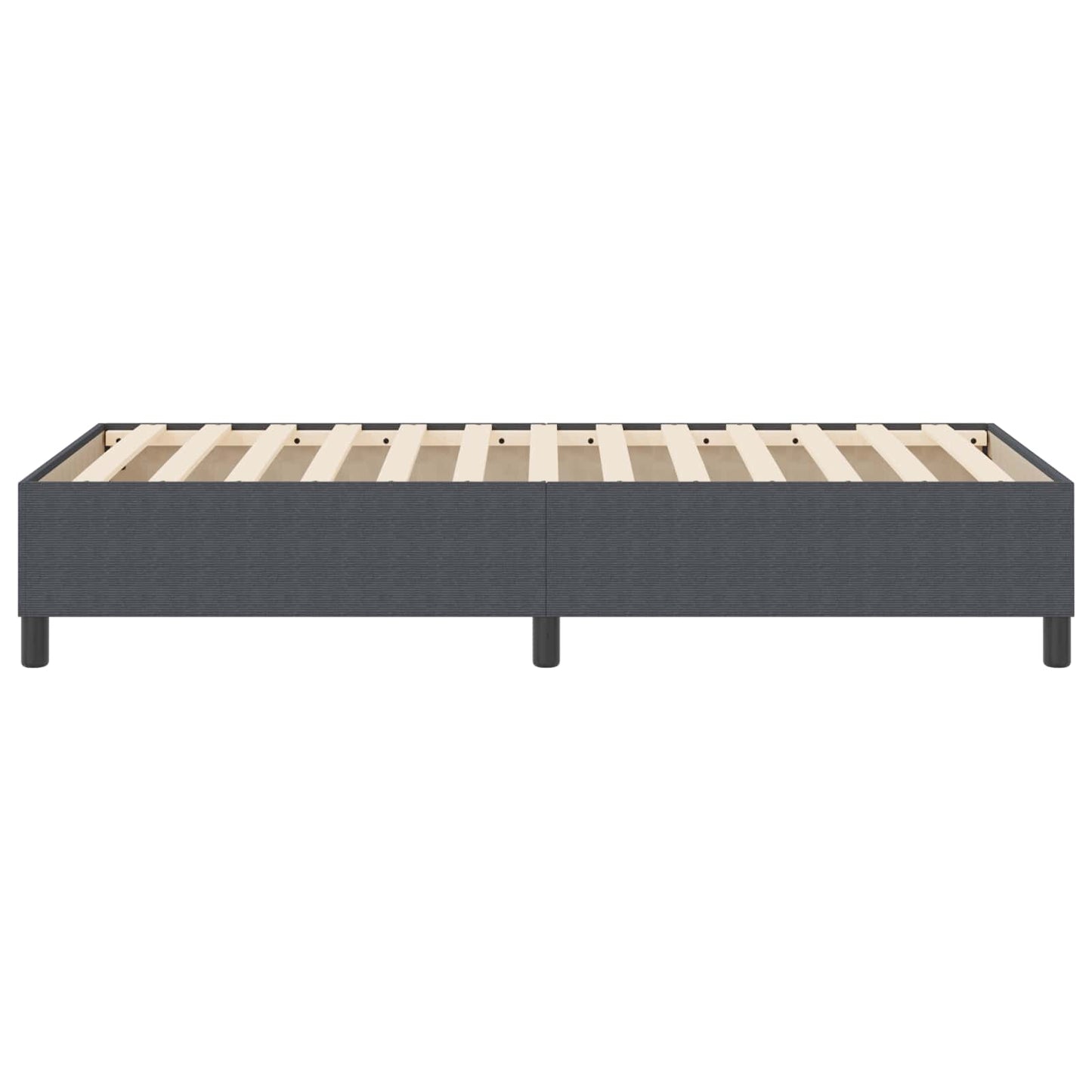 Platform bedframe Donkergrijs 80 x 200 cm Katoen Stof is nu te koop bij PeponiXL, paradijselijk wonen!