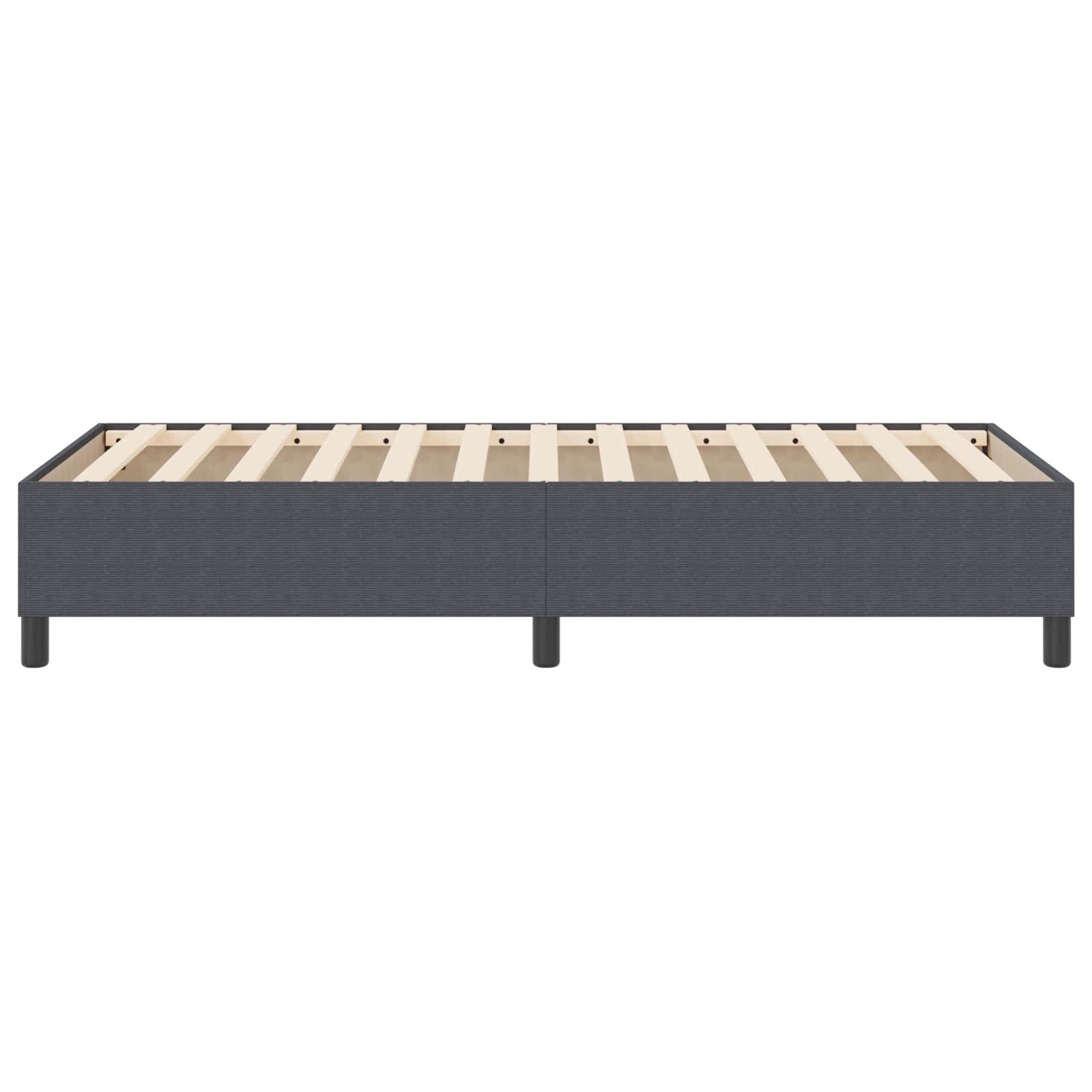 Platform bedframe Donkergrijs 80 x 200 cm Katoen Stof is nu te koop bij PeponiXL, paradijselijk wonen!