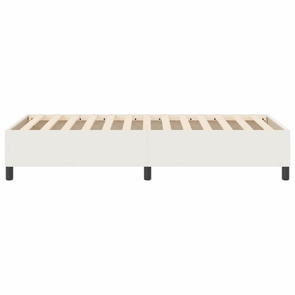 Platform bedframe Crème 90 x 190 cm Katoen Stof is nu te koop bij PeponiXL, paradijselijk wonen!