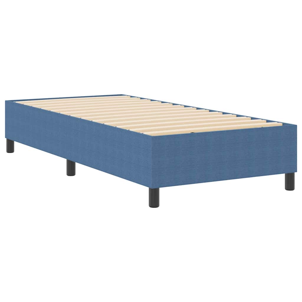 Platform bedframe Blauw 90 x 190 cm Katoen Stof