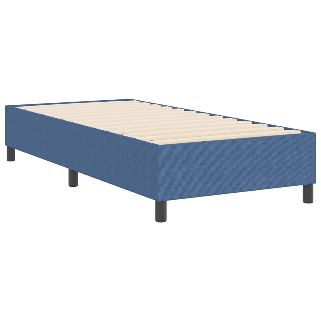 Platform bedframe Blauw 90 x 190 cm Katoen Stof