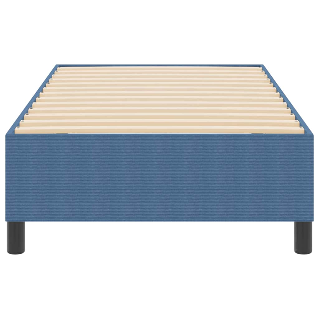 Platform bedframe Blauw 90 x 190 cm Katoen Stof