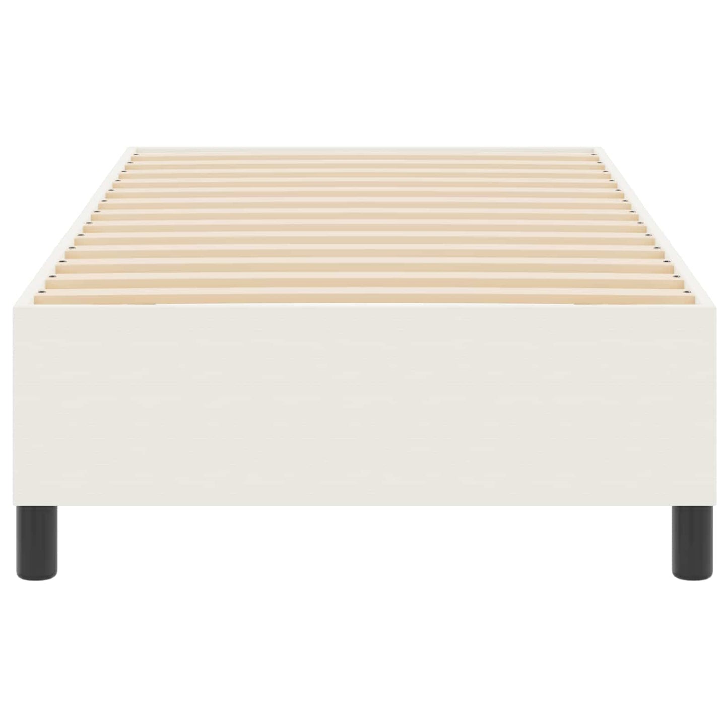 Platform bedframe Crème 100 x 200 cm Katoen Stof is nu te koop bij PeponiXL, paradijselijk wonen!