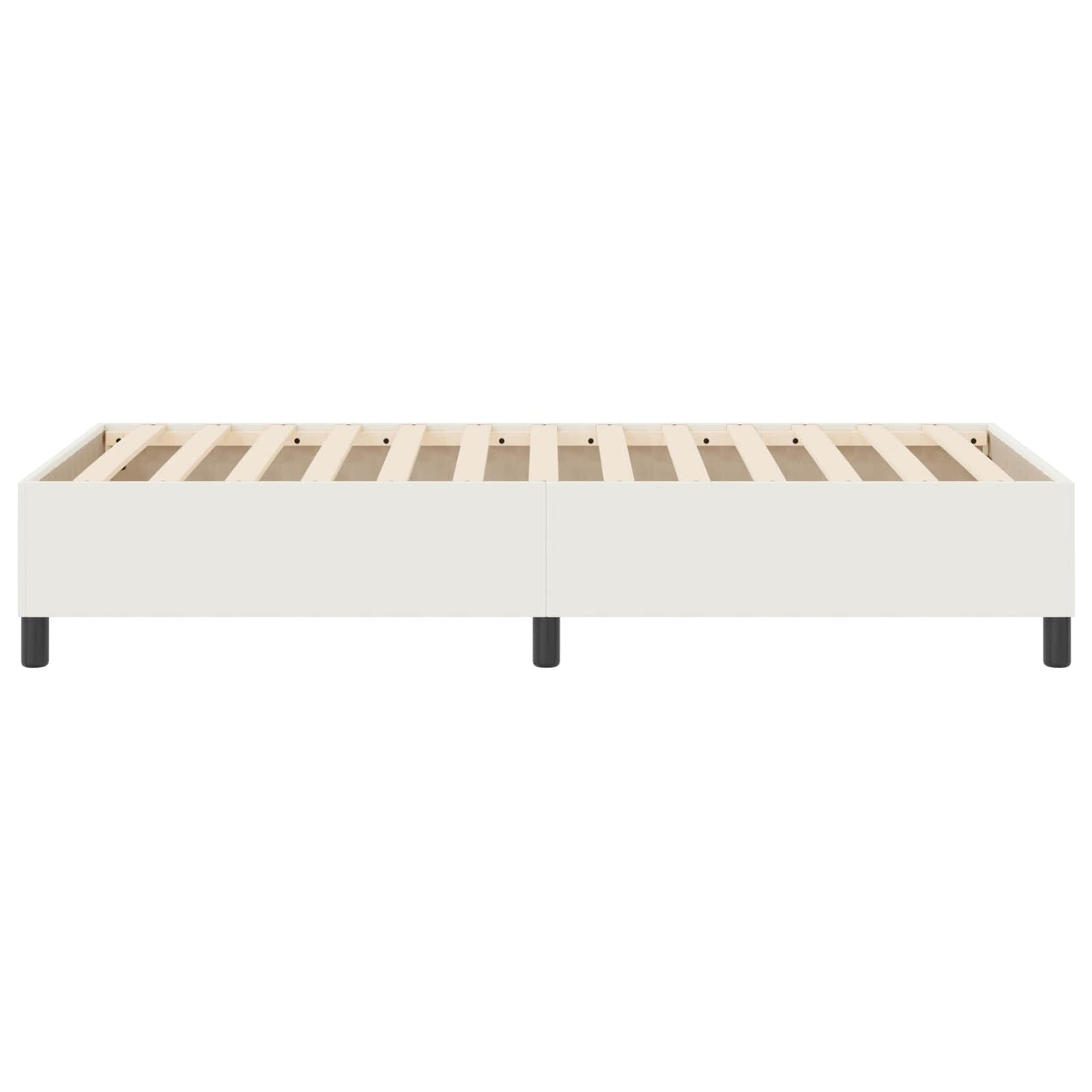 Platform bedframe Crème 100 x 200 cm Katoen Stof is nu te koop bij PeponiXL, paradijselijk wonen!