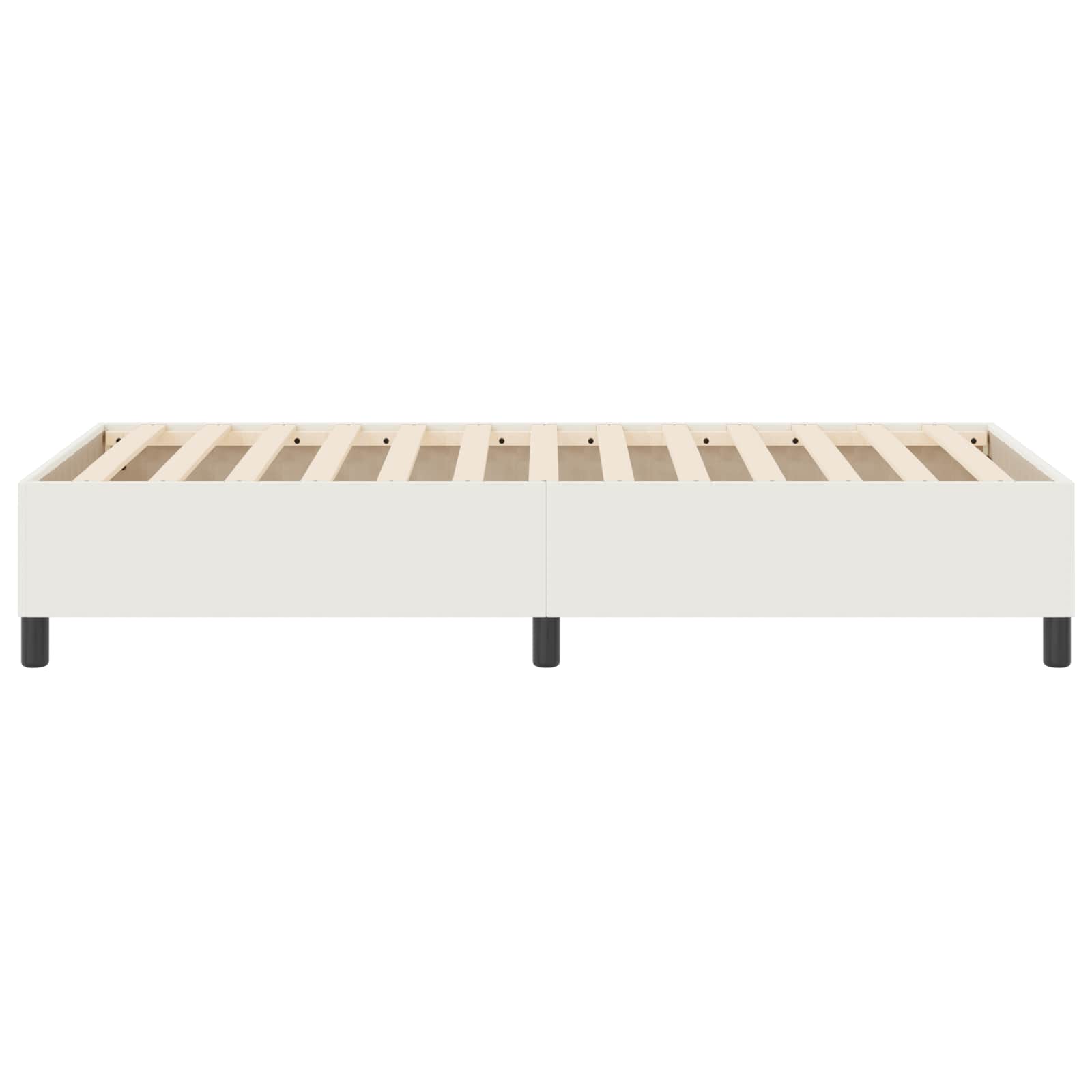 Platform bedframe Crème 100 x 200 cm Katoen Stof is nu te koop bij PeponiXL, paradijselijk wonen!