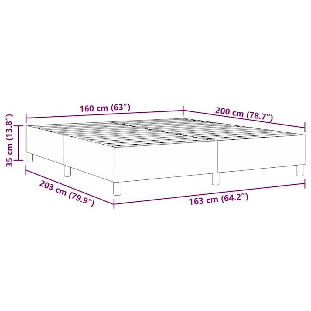 Platform bedframe Crème 160 x 200 cm Stof is nu te koop bij PeponiXL, paradijselijk wonen!