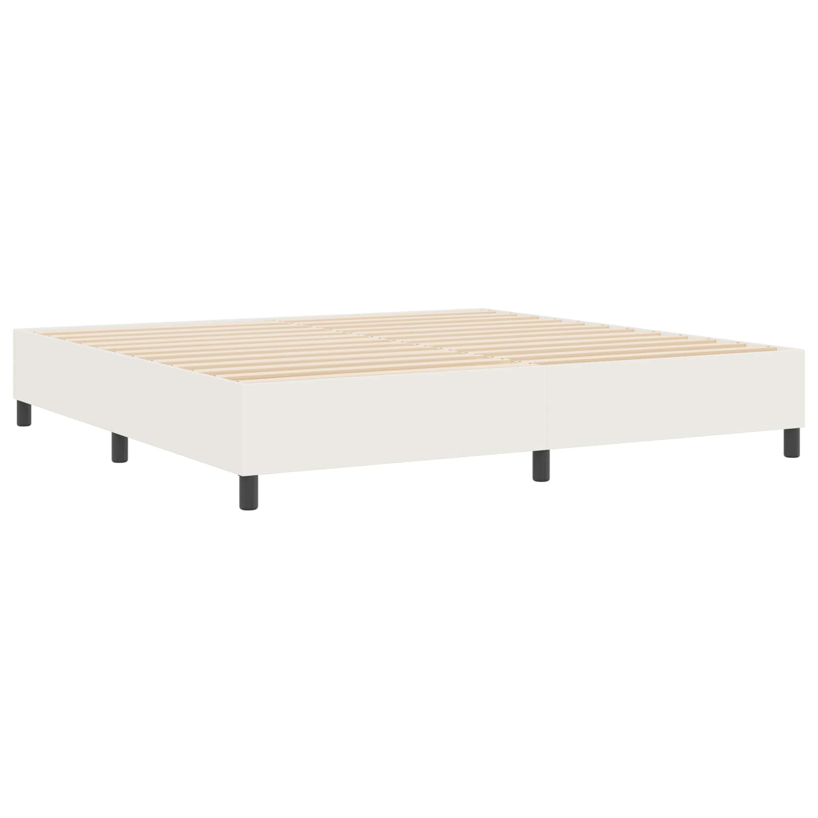 Platform bedframe Crème 200 x 200 cm Stof is nu te koop bij PeponiXL, paradijselijk wonen!
