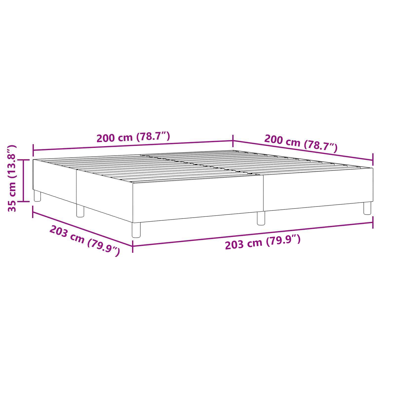 Platform bedframe Crème 200 x 200 cm Stof is nu te koop bij PeponiXL, paradijselijk wonen!