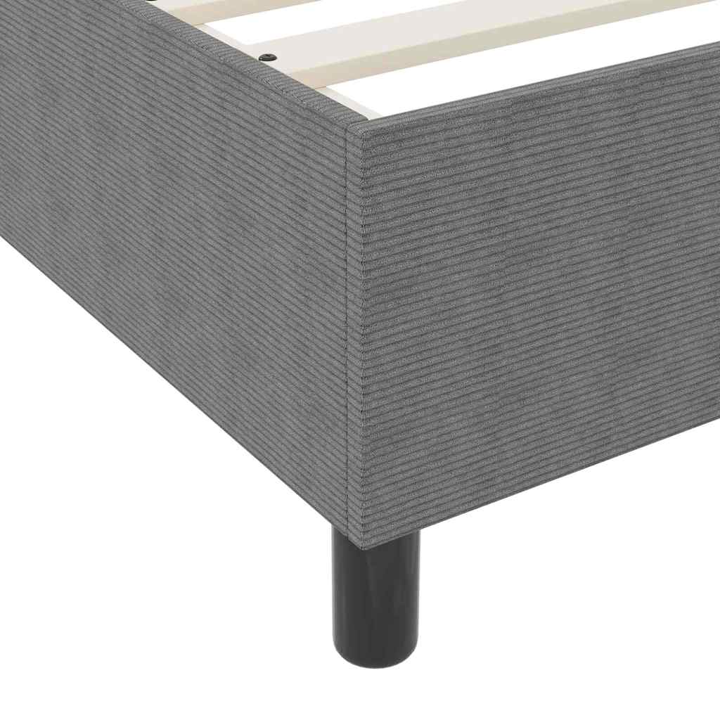 Boxspringbed Lichtgrijs en wit. 80 x 200 cm Katoen Stof is nu te koop bij PeponiXL, paradijselijk wonen!