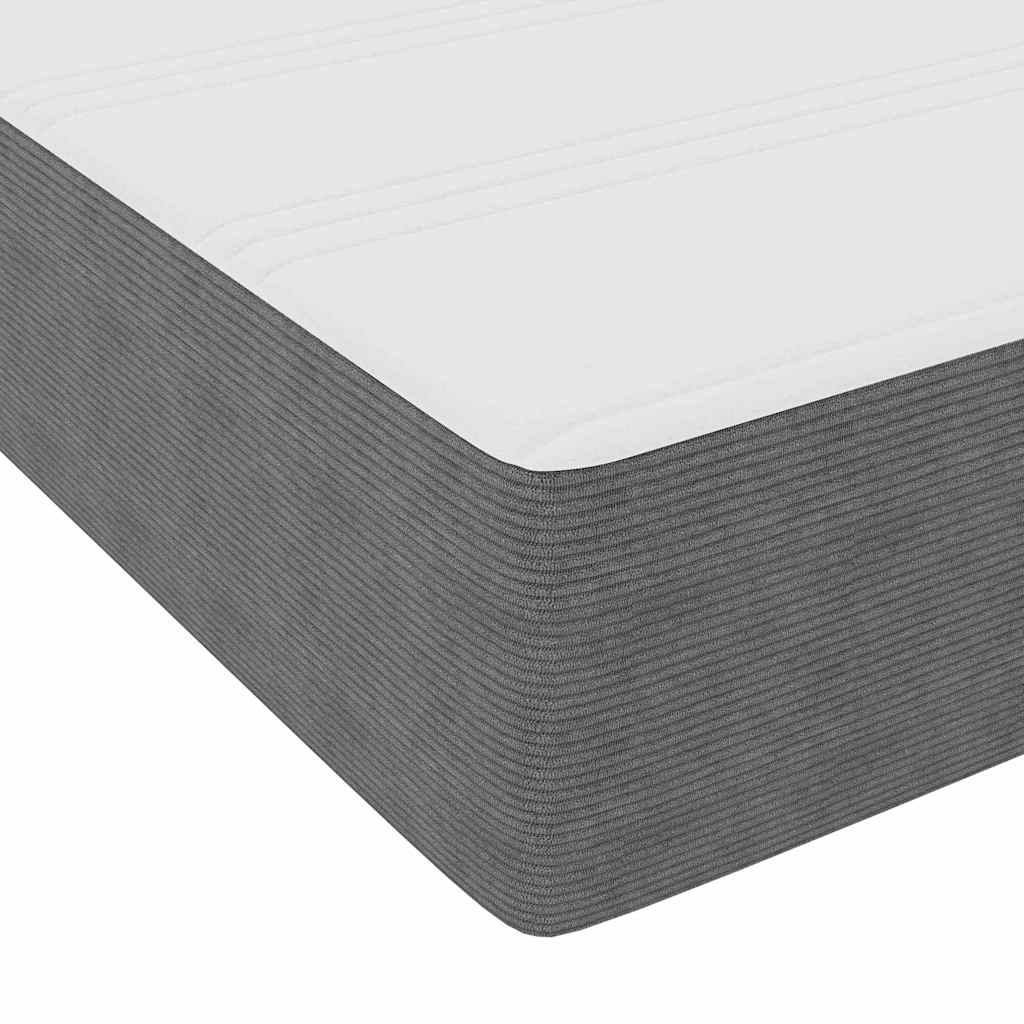 Boxspringbed Lichtgrijs en wit. 80 x 200 cm Katoen Stof is nu te koop bij PeponiXL, paradijselijk wonen!