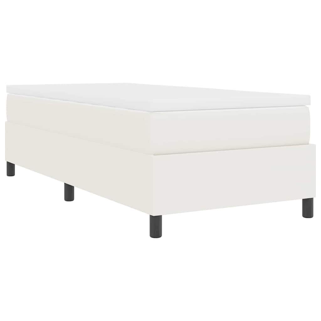 Boxspringbed Crème en Wit 90 x 190 cm Katoen Stof is nu te koop bij PeponiXL, paradijselijk wonen!
