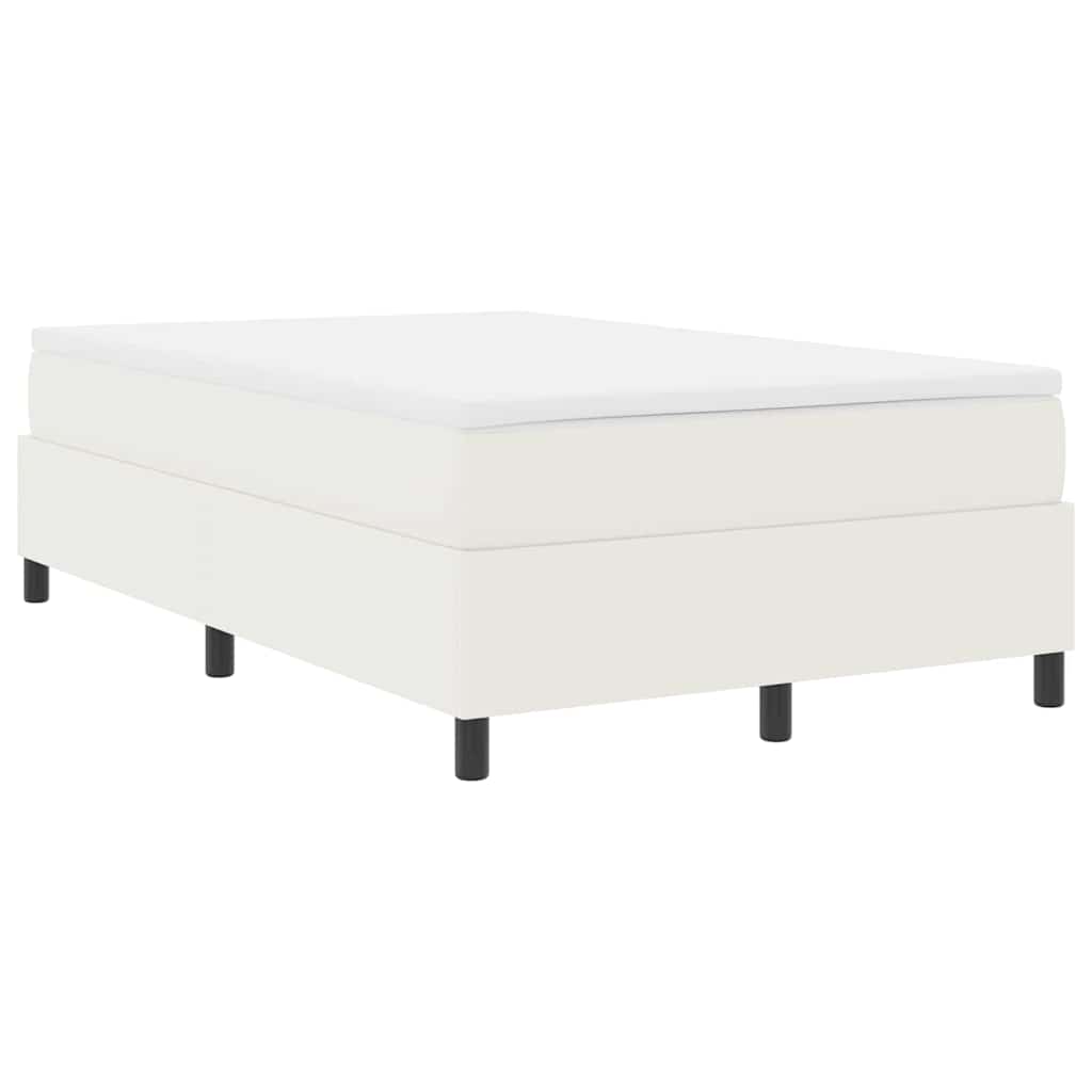 Boxspringbed Crème en Wit 120 x 200 cm Katoen Stof is nu te koop bij PeponiXL, paradijselijk wonen!