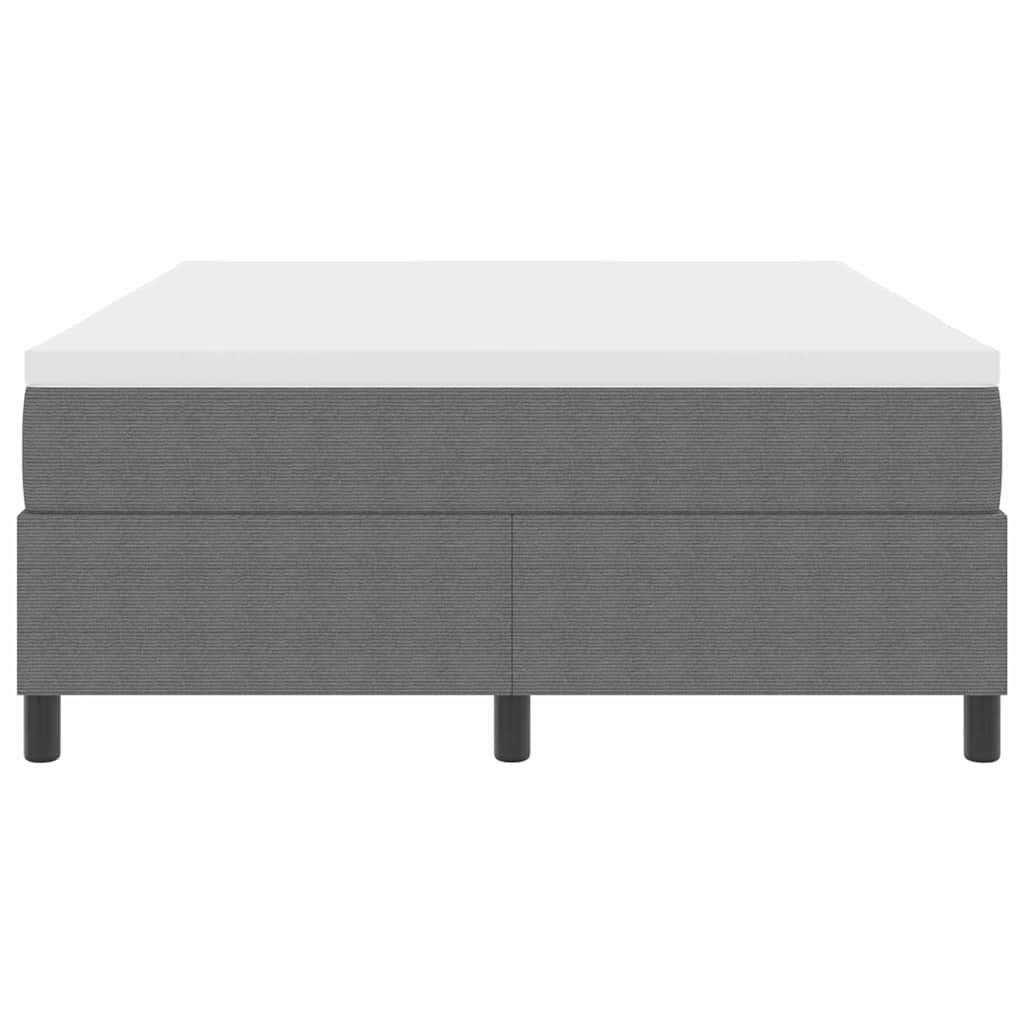 Boxspringbed Lichtgrijs en wit. 140 x 200 cm Katoen Stof is nu te koop bij PeponiXL, paradijselijk wonen!