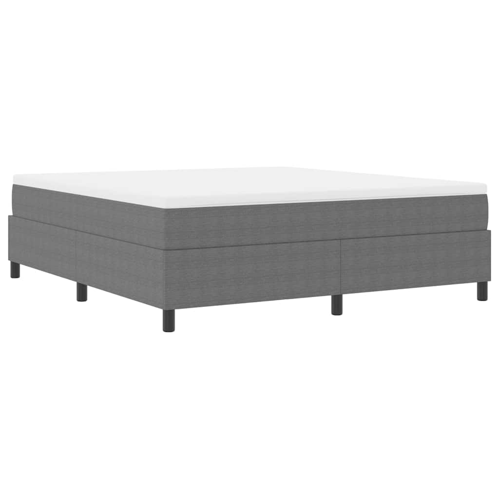 Boxspringbed Lichtgrijs en wit. 180 x 200 cm Katoen Stof is nu te koop bij PeponiXL, paradijselijk wonen!