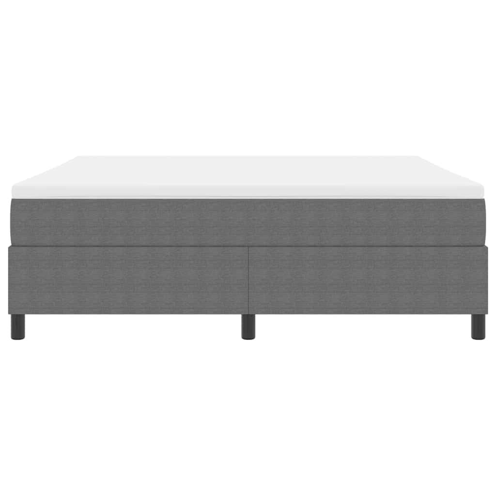 Boxspringbed Lichtgrijs en wit. 180 x 200 cm Katoen Stof is nu te koop bij PeponiXL, paradijselijk wonen!