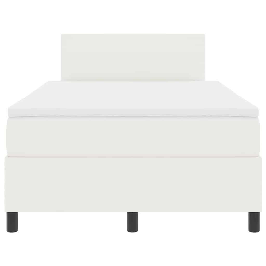 Boxspringbed Crème en Wit 120 x 200 cm Katoen Stof is nu te koop bij PeponiXL, paradijselijk wonen!