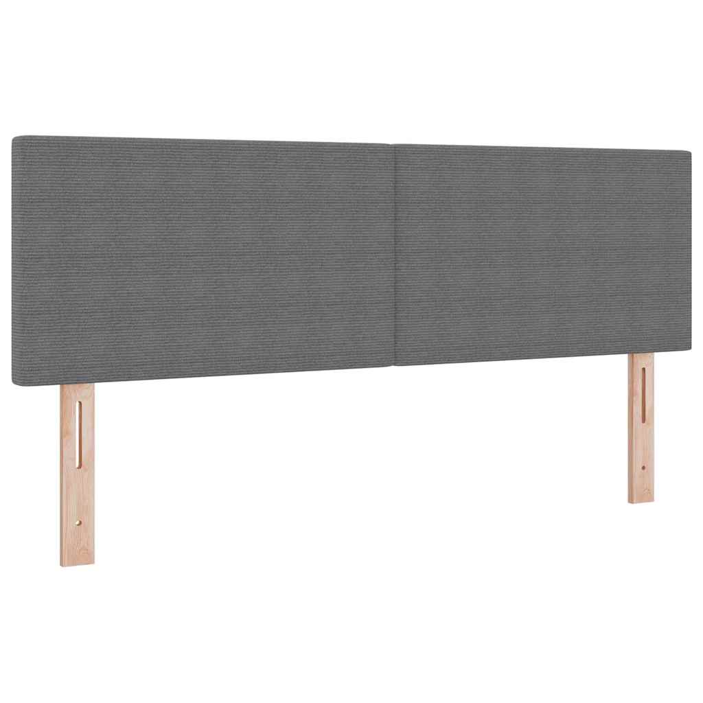 Boxspringbed Lichtgrijs en wit. 140 x 190 cm Katoen Stof is nu te koop bij PeponiXL, paradijselijk wonen!