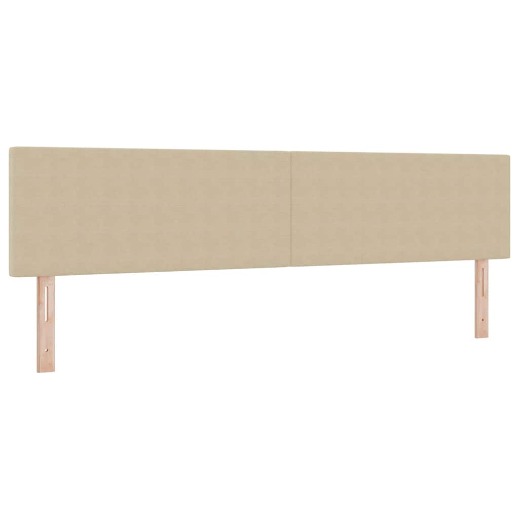 Boxspringbed Lichtgrijs en wit. 200 x 200 cm Katoen Stof is nu te koop bij PeponiXL, paradijselijk wonen!
