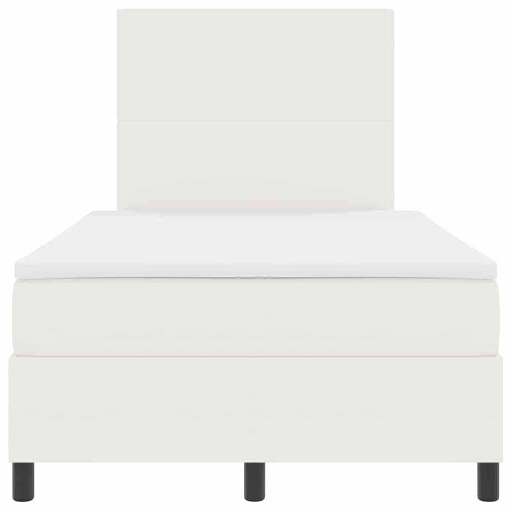 Boxspringbed Crème en Wit 120 x 200 cm Katoen Stof is nu te koop bij PeponiXL, paradijselijk wonen!