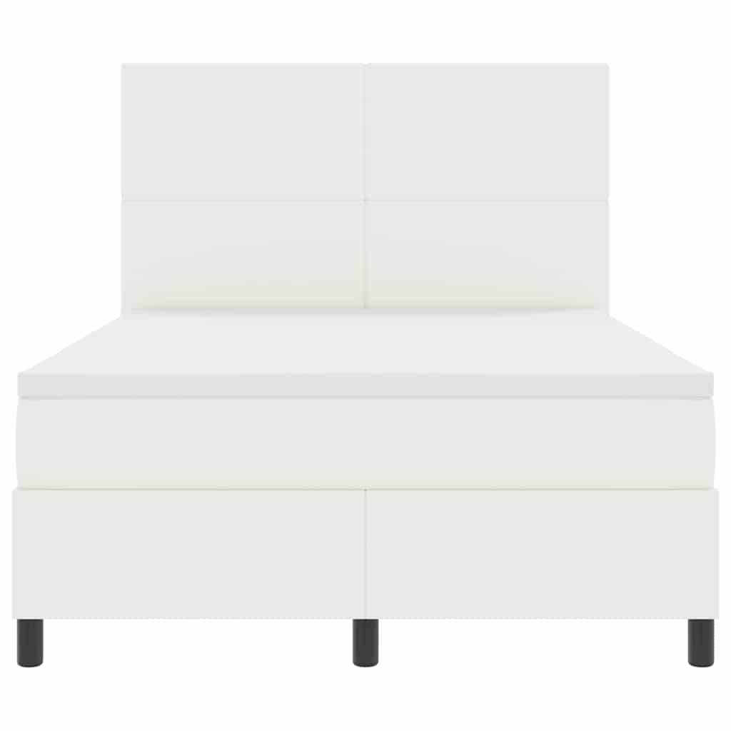 Boxspringbed Crème en Wit 160 x 200 cm Katoen Stof is nu te koop bij PeponiXL, paradijselijk wonen!