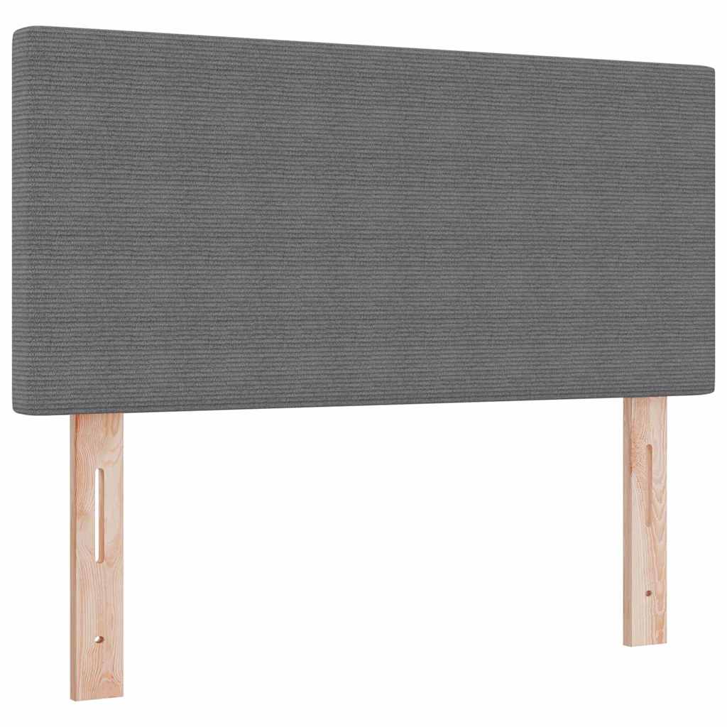 LED Box Spring Bed Lichtgrijs en wit. 80 x 200 cm Katoen Stof is nu te koop bij PeponiXL, paradijselijk wonen!