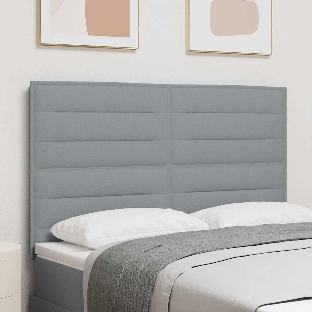 Hoofdbord Lichtgrijs 144 cm Stof is nu te koop bij PeponiXL, paradijselijk wonen!