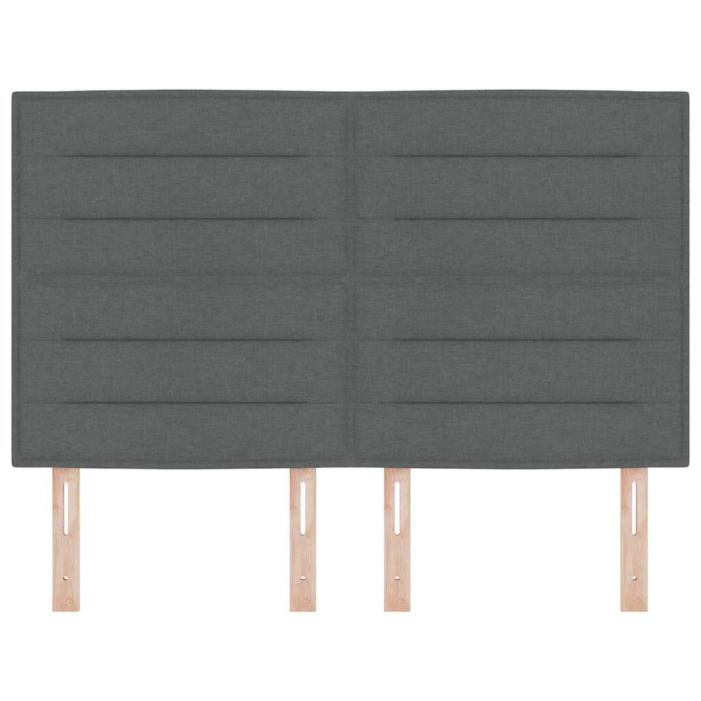 Hoofdbord Donkergrijs 144 cm Stof is nu te koop bij PeponiXL, paradijselijk wonen!