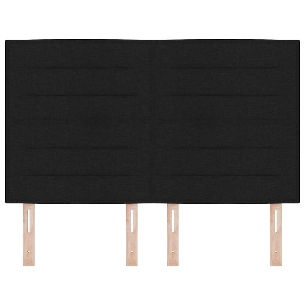 Hoofdbord Zwart 144 cm Stof is nu te koop bij PeponiXL, paradijselijk wonen!