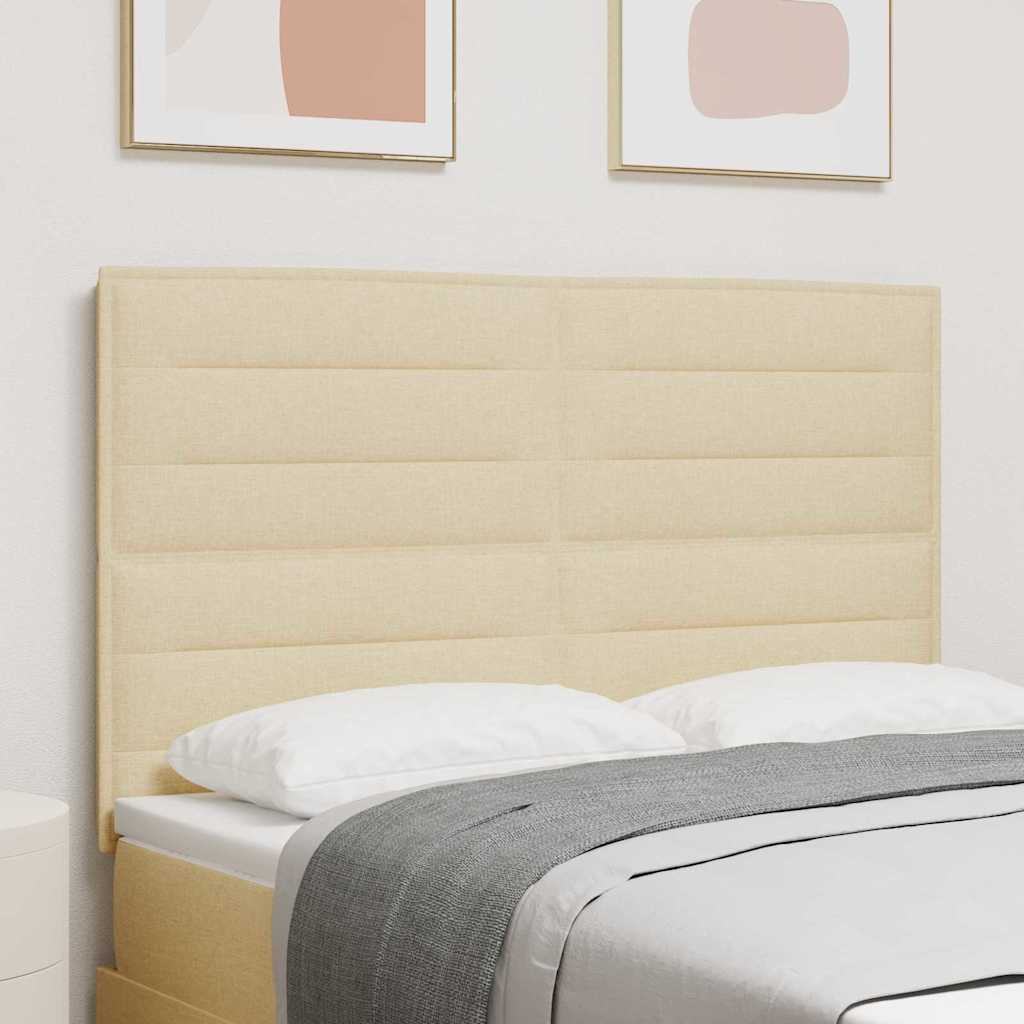 Hoofdbord Crème 144 cm Stof is nu te koop bij PeponiXL, paradijselijk wonen!