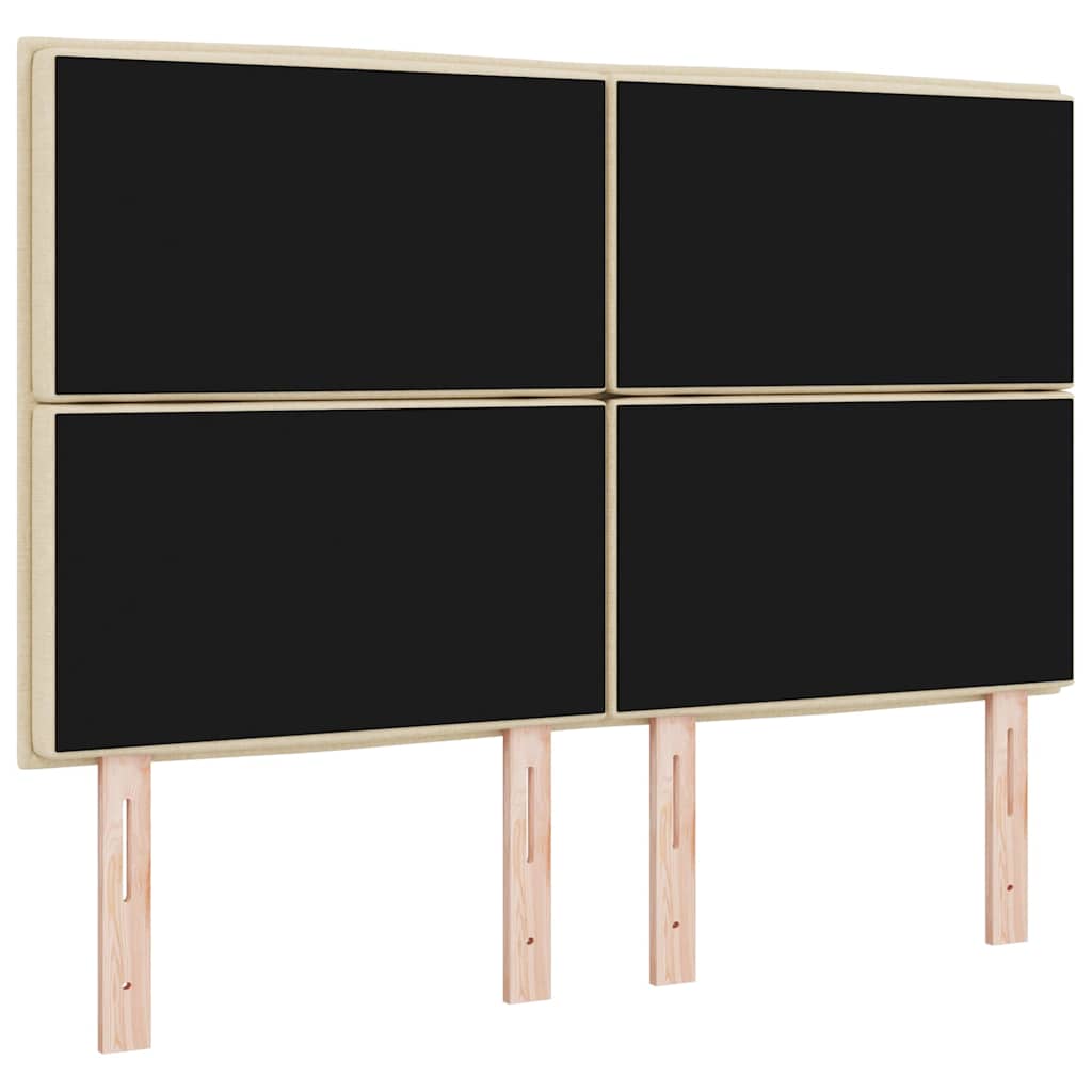 Hoofdbord Crème 144 cm Stof is nu te koop bij PeponiXL, paradijselijk wonen!