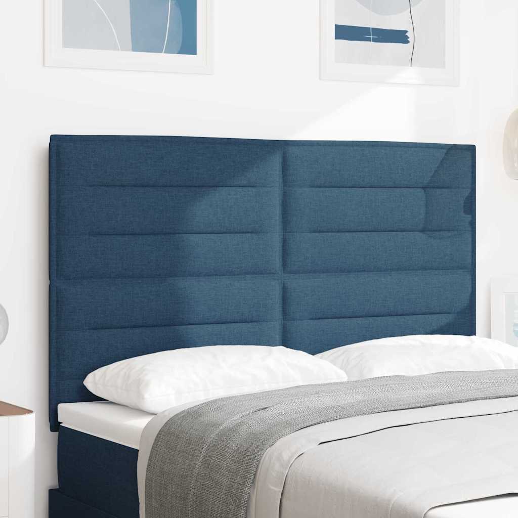Hoofdbord Blauw 144 cm Stof is nu te koop bij PeponiXL, paradijselijk wonen!