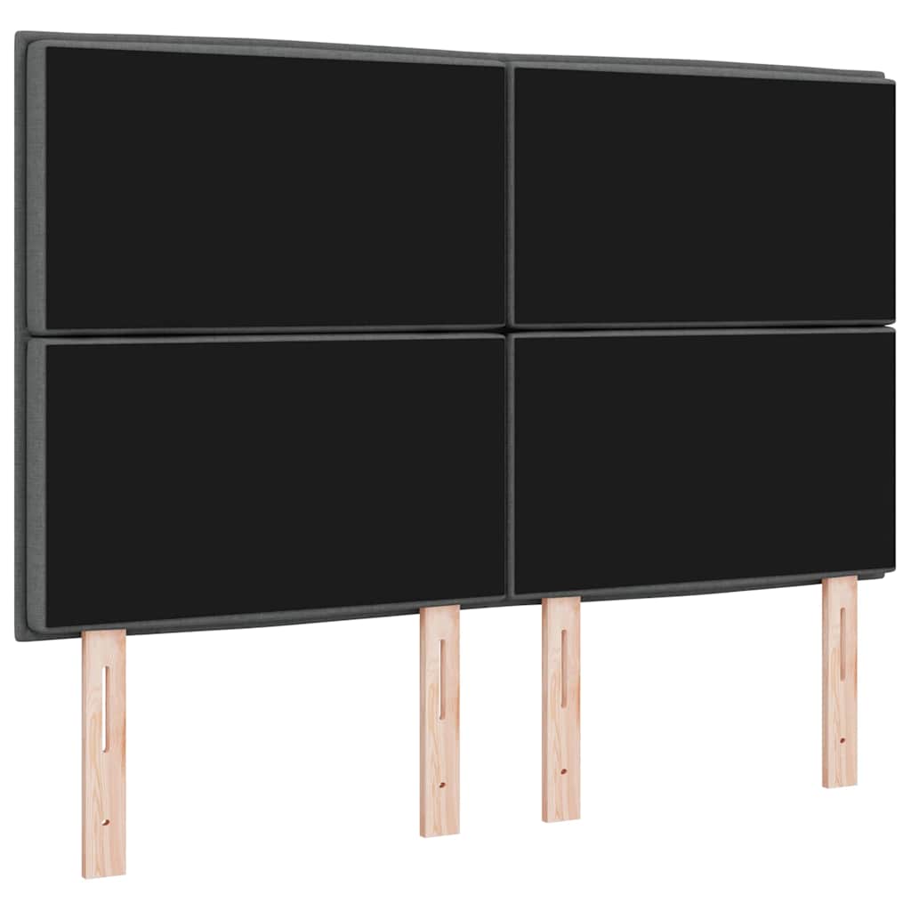 Hoofdbord Donkergrijs 160 cm Stof is nu te koop bij PeponiXL, paradijselijk wonen!
