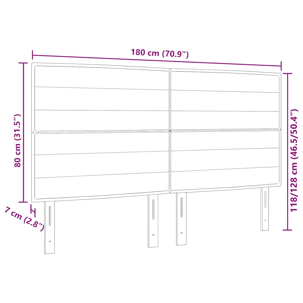 Hoofdbord Zwart 180 cm Stof is nu te koop bij PeponiXL, paradijselijk wonen!