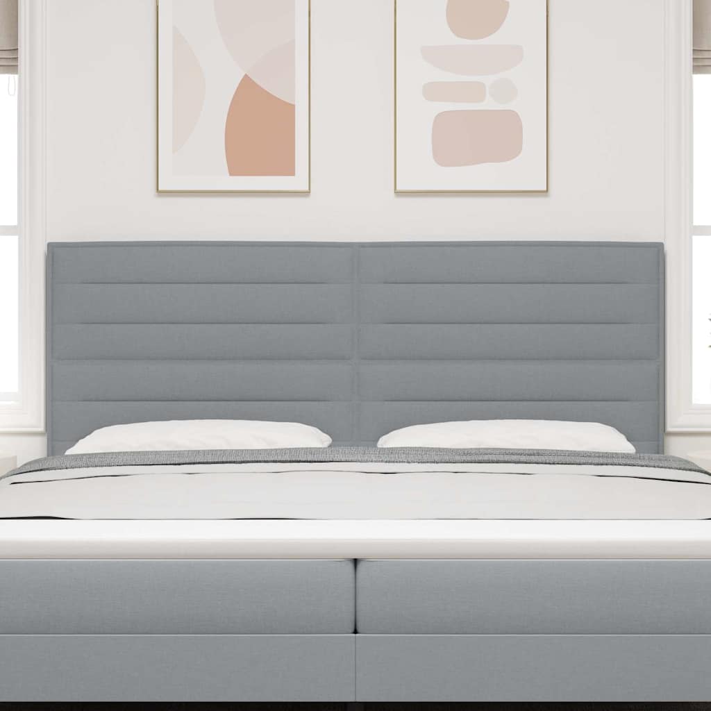 Hoofdbord Lichtgrijs 200 cm Stof is nu te koop bij PeponiXL, paradijselijk wonen!