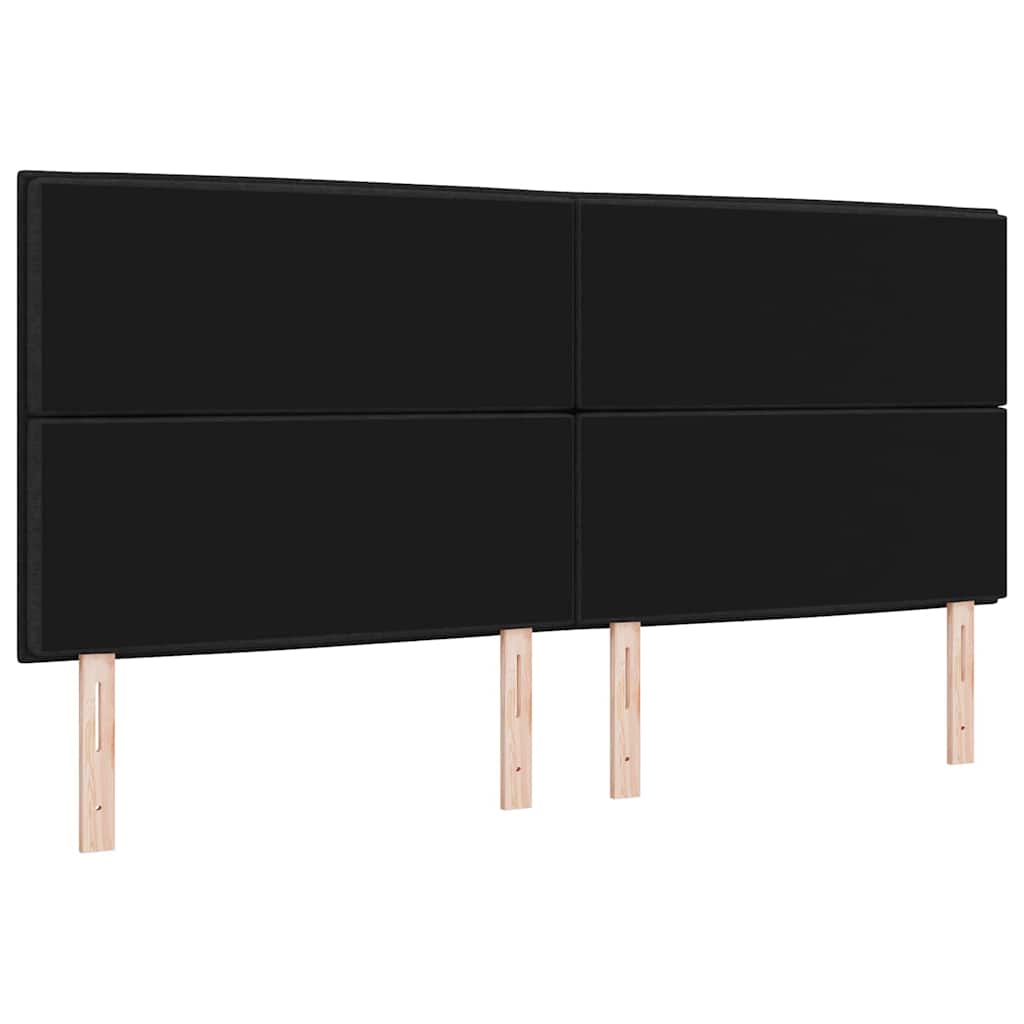 Hoofdbord Zwart 200 cm Stof is nu te koop bij PeponiXL, paradijselijk wonen!
