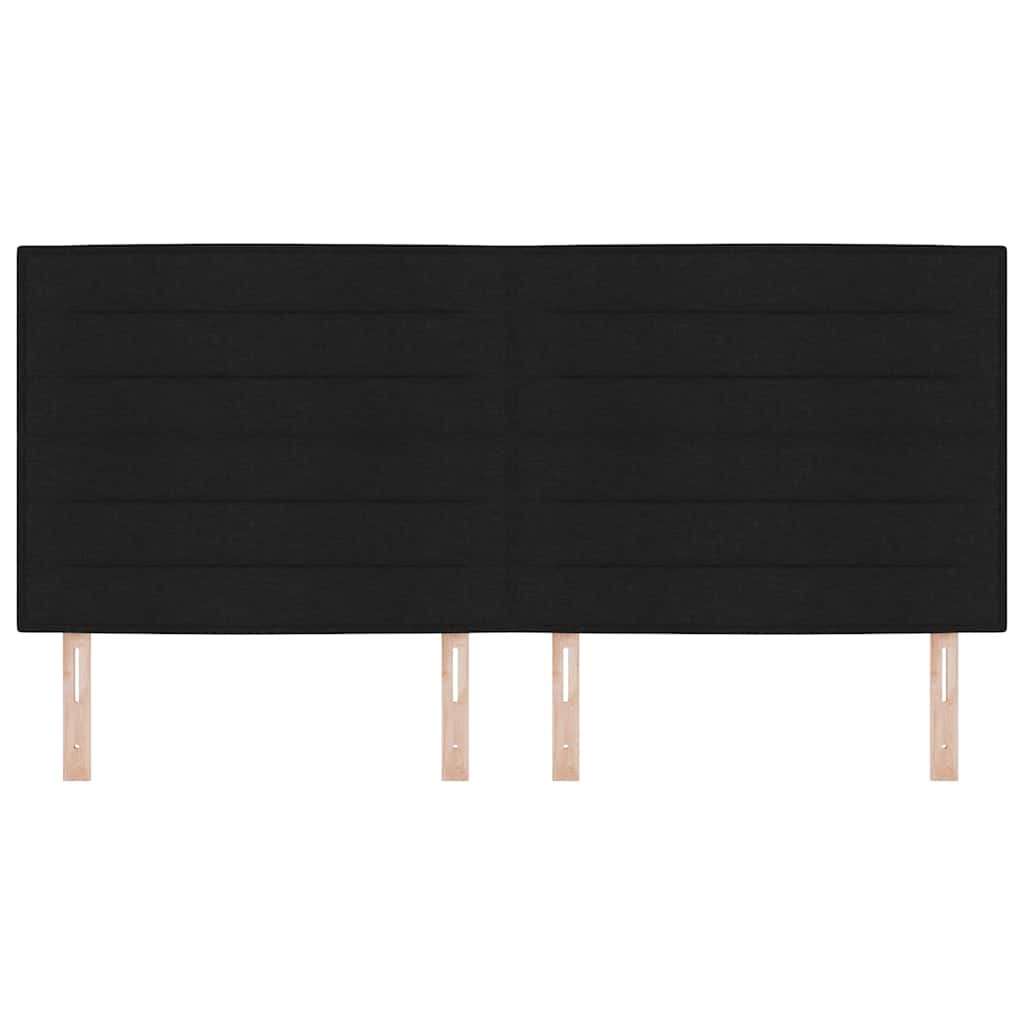 Hoofdbord Zwart 200 cm Stof is nu te koop bij PeponiXL, paradijselijk wonen!