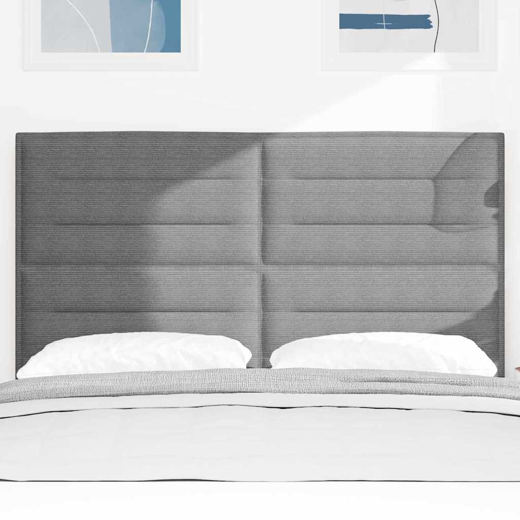 Hoofdbord Lichtgrijs 144 cm Katoen Stof is nu te koop bij PeponiXL, paradijselijk wonen!