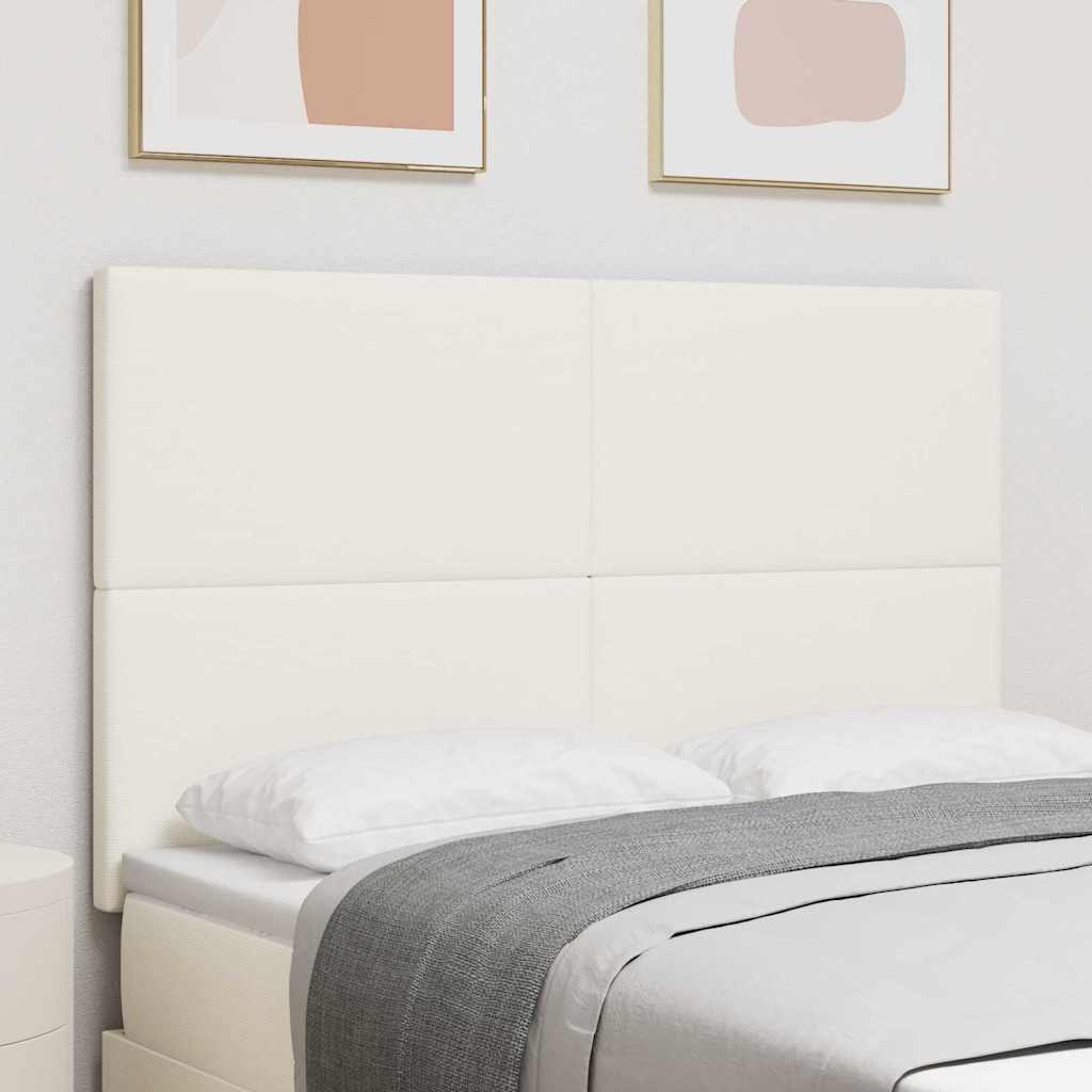 Hoofdbord Crème 144 cm Katoen Stof is nu te koop bij PeponiXL, paradijselijk wonen!