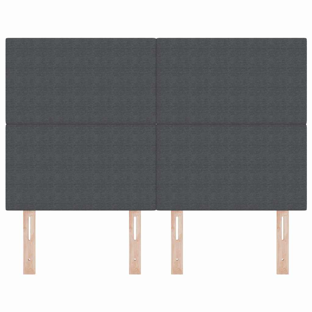 Hoofdbord Donkergrijs 160 cm Katoen Stof is nu te koop bij PeponiXL, paradijselijk wonen!