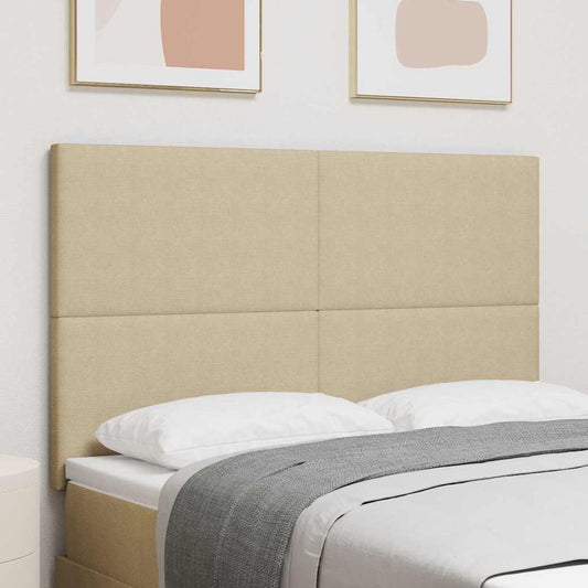 Hoofdbord Lichtgroen Grijs 160 cm Katoen Stof is nu te koop bij PeponiXL, paradijselijk wonen!