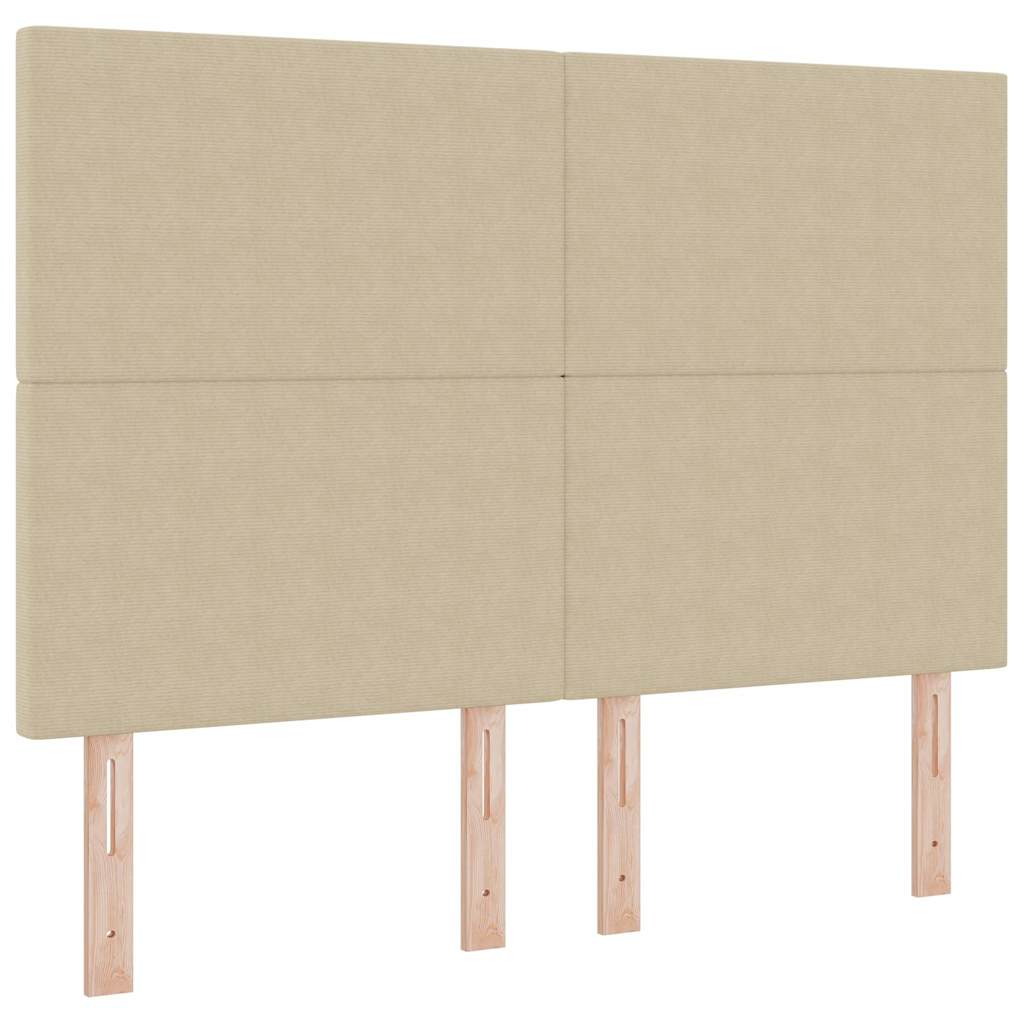 Hoofdbord Lichtgroen Grijs 160 cm Katoen Stof is nu te koop bij PeponiXL, paradijselijk wonen!