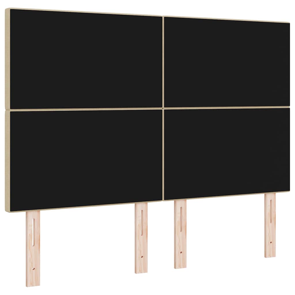 Hoofdbord Lichtgroen Grijs 160 cm Katoen Stof is nu te koop bij PeponiXL, paradijselijk wonen!