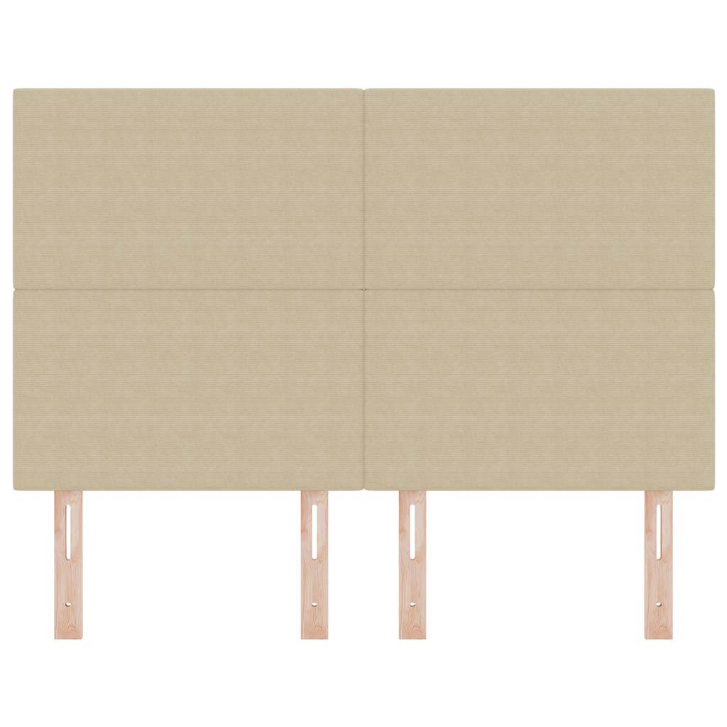 Hoofdbord Lichtgroen Grijs 160 cm Katoen Stof is nu te koop bij PeponiXL, paradijselijk wonen!