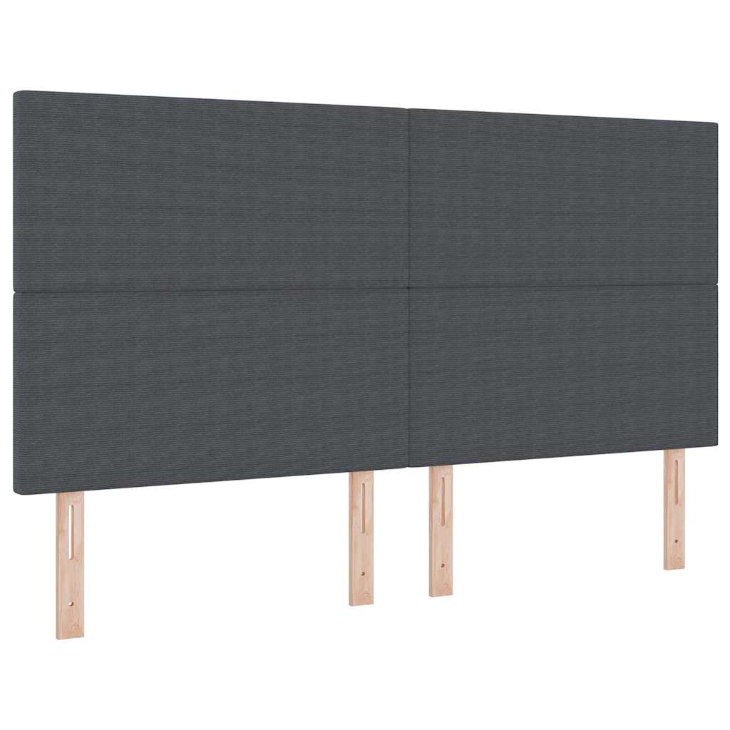 Hoofdbord Donkergrijs 180 cm Katoen Stof is nu te koop bij PeponiXL, paradijselijk wonen!