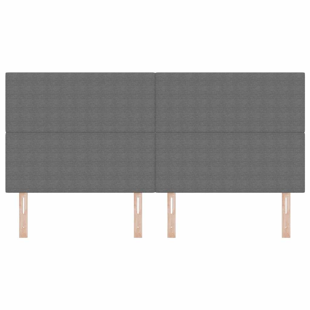Hoofdbord Lichtgrijs 200 cm Katoen Stof is nu te koop bij PeponiXL, paradijselijk wonen!