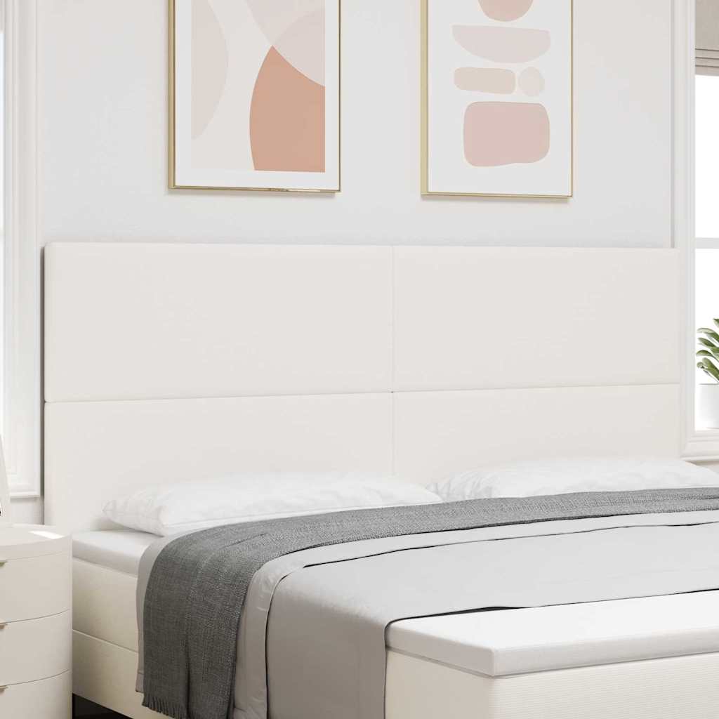 Hoofdbord Crème 200 cm Katoen Stof is nu te koop bij PeponiXL, paradijselijk wonen!